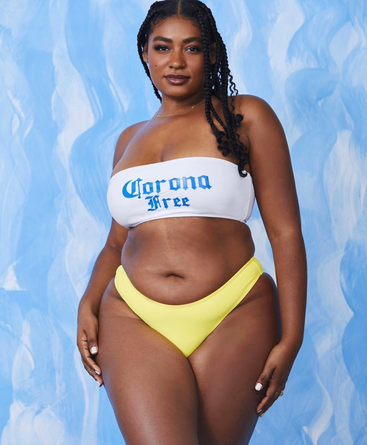 "Corona Free" Solid Bikini Top